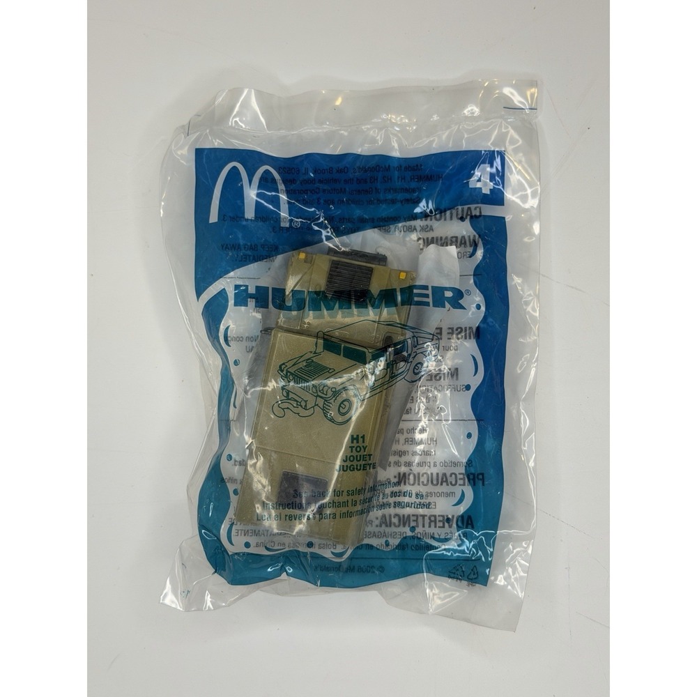 Hummer H1 Toy  #4 McDonald's 2006 Fast Food Premium 3-4 Years Age Level
